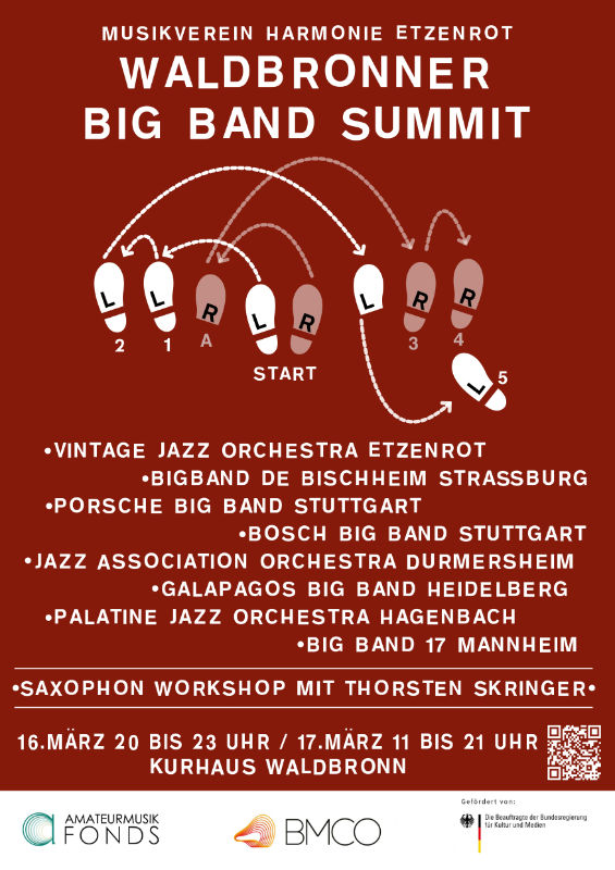 Plakat Waldbronn Bigband Summit